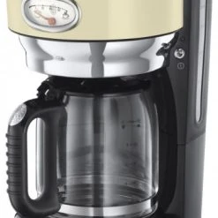 Russell Hobbs Retro Cream Glass Kaffeemachine Kaffeeautomat Cream