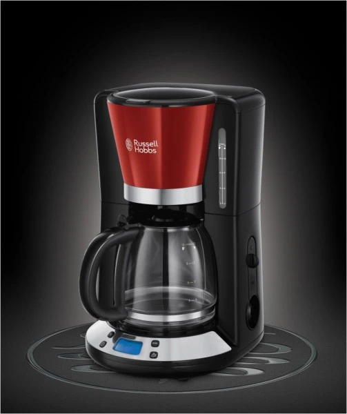 Russell Hobbs Colours Plus+ Flame Digitale Glas-Kaffeemaschine Rot 6 Russell Hobbs Colours Plus+ Flame Digitale Glas-Kaffeemaschine Rot – Bild 6