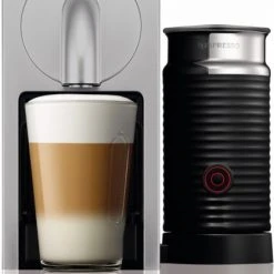 DeLonghi EN 270.SAE Nespresso Prodigio&Milk Kapsel-Automat Silber