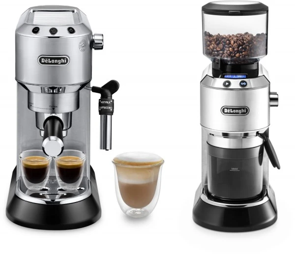 DeLonghi ECKG6821.M Dedica Style Barista Bundle Siebträgermaschine Bestehend Aus EC685.M + KG521.M Silber Mat 4 DeLonghi ECKG6821.M Dedica Style Barista Bundle Siebträgermaschine Bestehend Aus EC685.M + KG521.M Silber Mat – Bild 4