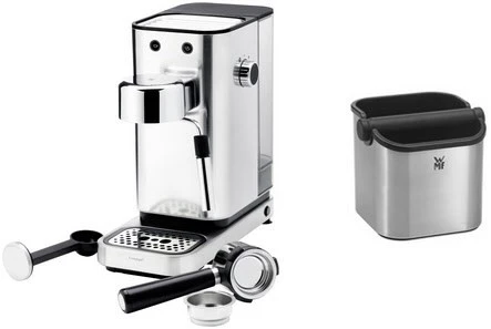 WMF Lumero Espresso + Abschlagbehälter Siebträgermaschine Cromargan Matt 1 WMF Lumero Espresso + Abschlagbehälter Siebträgermaschine Cromargan Matt