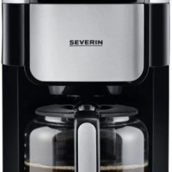 Severin KA 4813 Kaffeeautomat Mit Intergrierter Kaffeemühle Edelstahl/schwarz