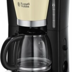 Russell Hobbs Colours Plus+ Classic Digitale Glas-Kaffeemaschine Creme/schwarz