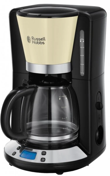 Russell Hobbs Colours Plus+ Classic Digitale Glas-Kaffeemaschine Creme/schwarz 1 Russell Hobbs Colours Plus+ Classic Digitale Glas-Kaffeemaschine Creme/schwarz