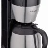 Cloer 5009 Kaffeemaschine Kaffeeautomat Mit Thermokanne Schwarz/edelstahl