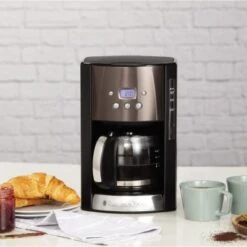 Russell Hobbs Digitale Glas-Kaffeemaschine Schwarz Matt