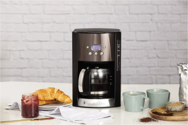 Russell Hobbs Digitale Glas-Kaffeemaschine Schwarz Matt 1 Russell Hobbs Digitale Glas-Kaffeemaschine Schwarz Matt