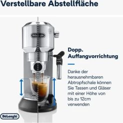 DeLonghi EC 685.M Dedica Style Siebträgermaschine Silber Matt 11 DeLonghi EC 685.M Dedica Style Siebträgermaschine Silber Matt -Miele shop d3204c26 af09 4f5b b706 b76e68c569b2 600x600